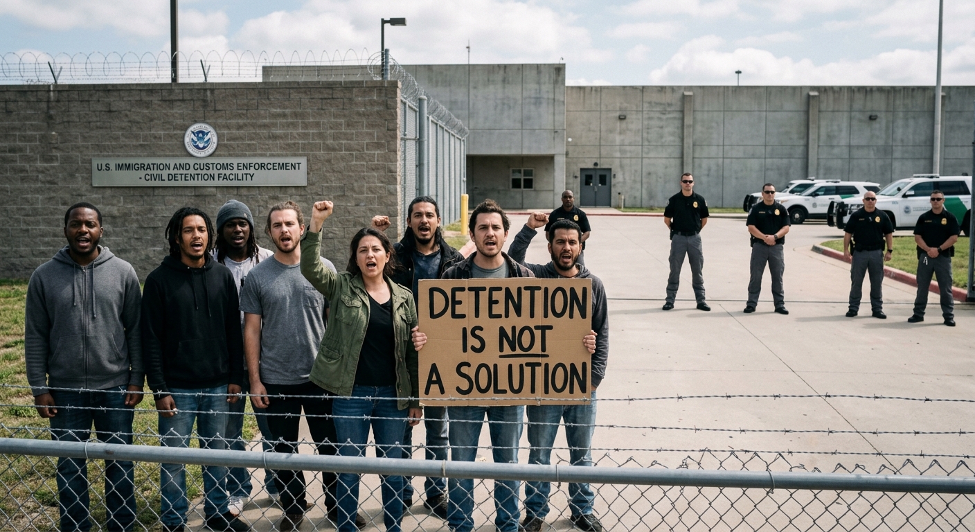 The systemic suppression of nonviolent hunger strikes in US civil detention.