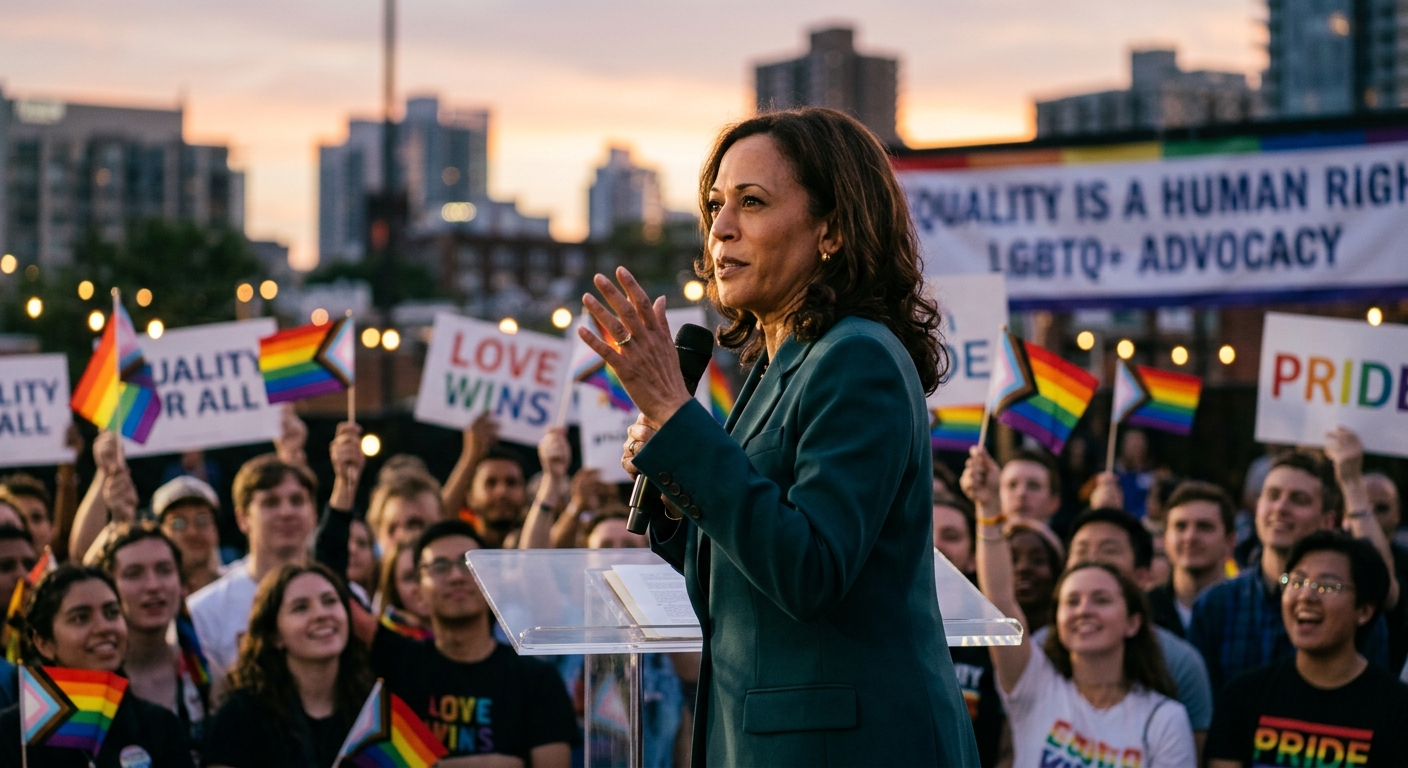 Exploring how a Kamala Harris presidency could impact LGBTQ+ civil rights.