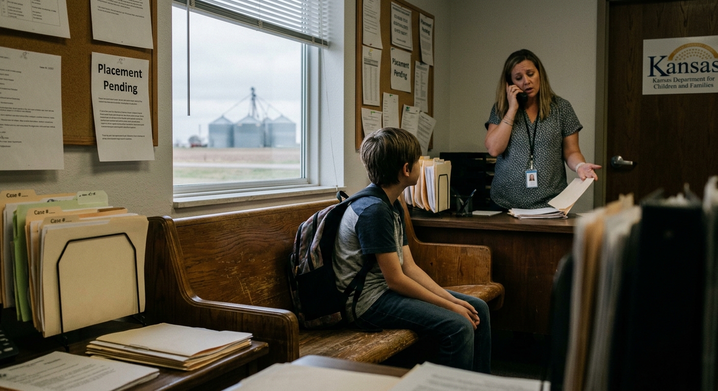 Kansas foster care struggles to meet federal settlement obligations.