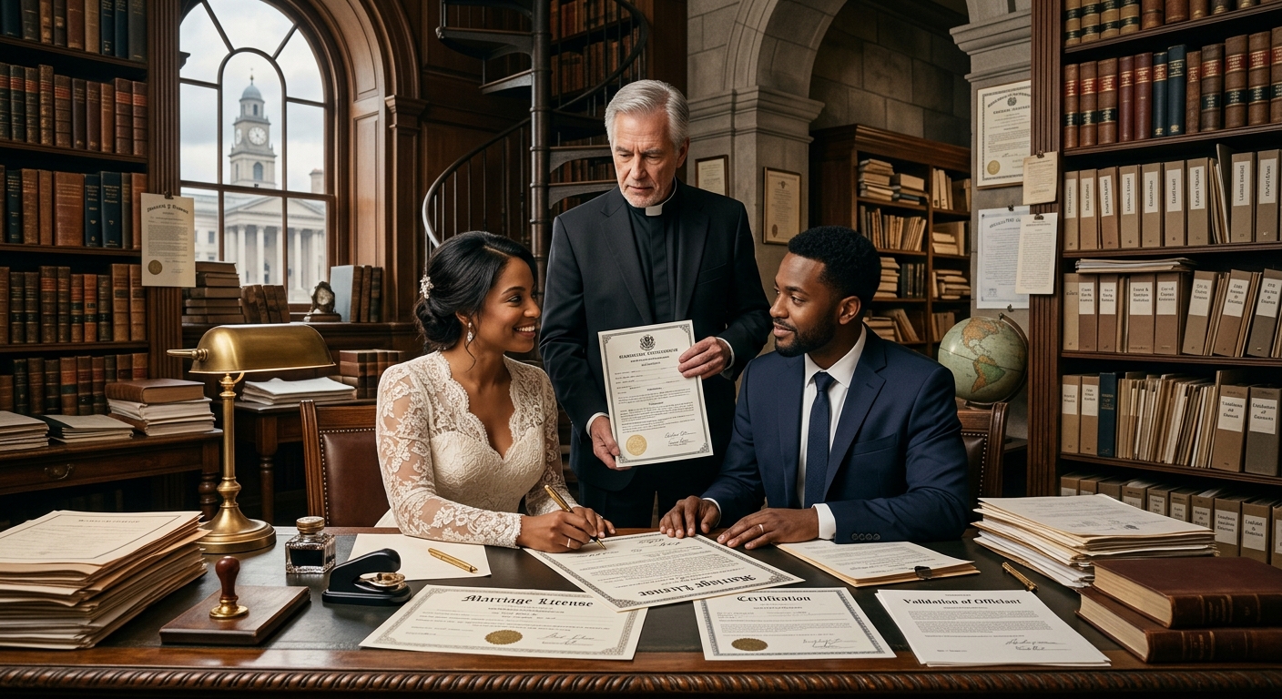 Navigate the legal maze of marriage officiant laws and protect your union.