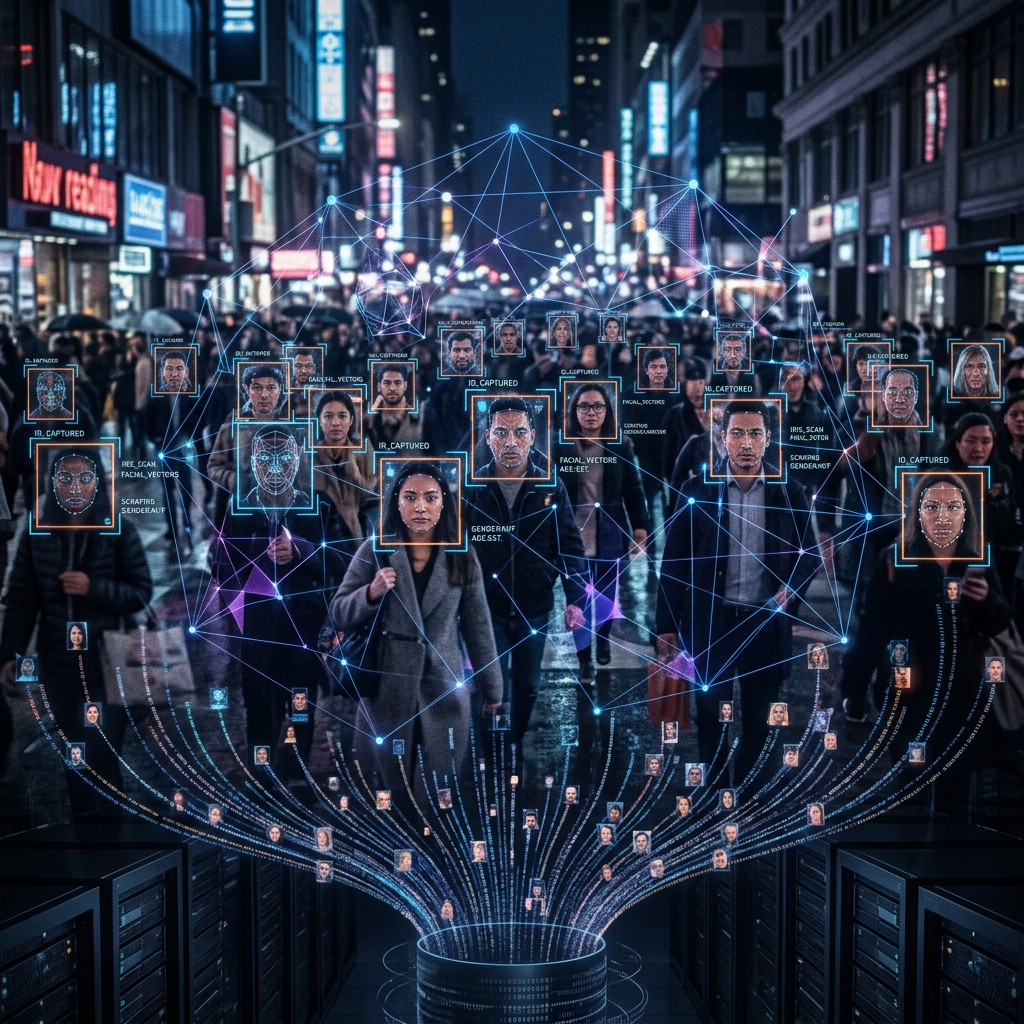 How mass facial recognition databases threaten civil liberties and anonymity.