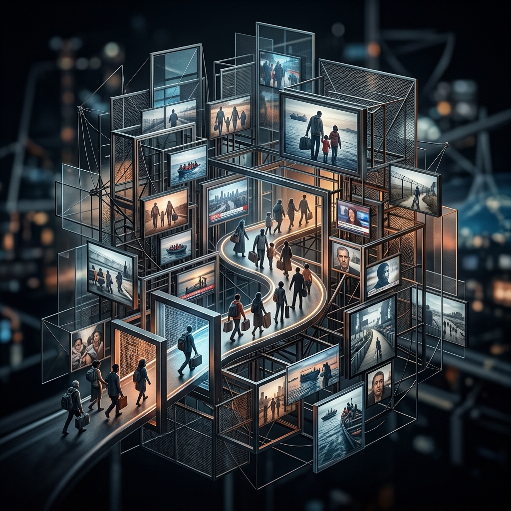 Discover how media framing shapes public perception of global human mobility.