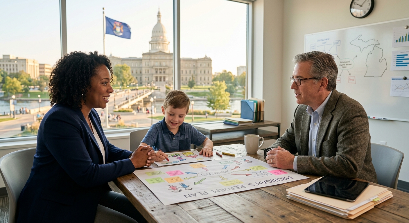 Analyzing Michigan's renewed strategy to transform its child welfare system.