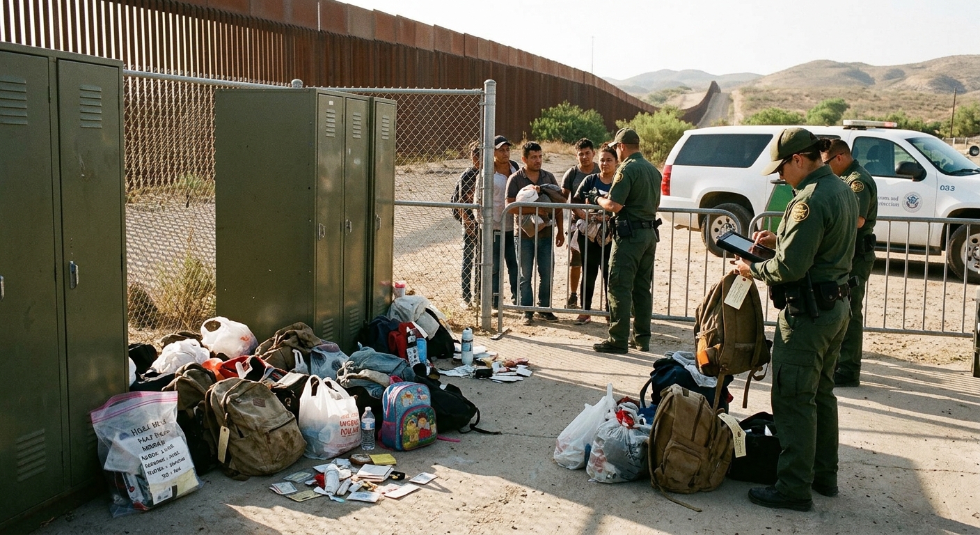 Examining the systemic confiscation of migrant belongings.