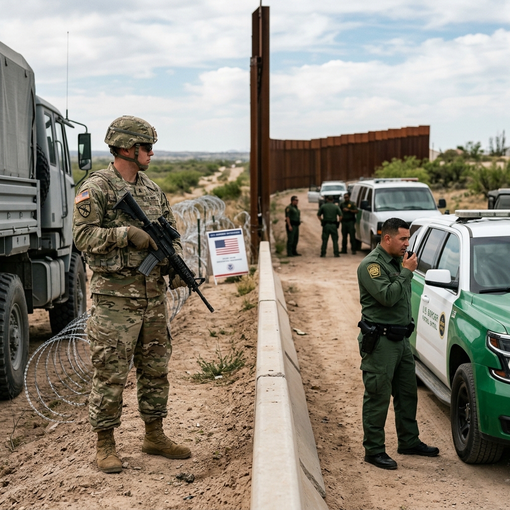 Examining the boundaries of military operations in domestic border security.