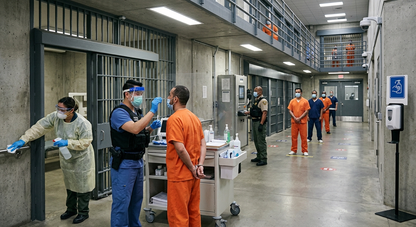 Systemic reforms in law enforcement and corrections are vital for safeguarding public health during infectious disease outbreaks.