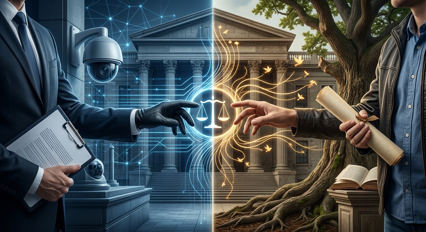 Exploring the tension between national defense strategies and civil liberties.