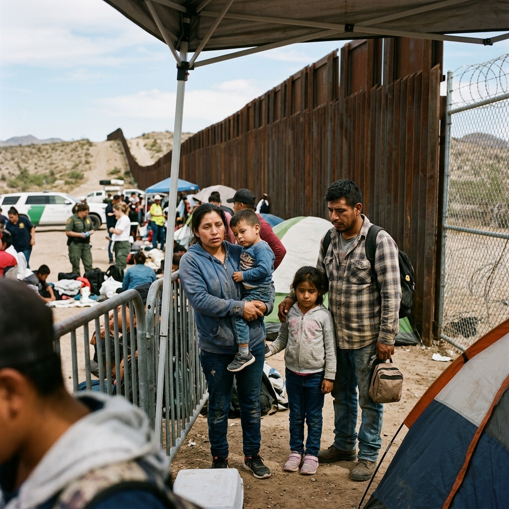 Uncovering the systemic hurdles, digital walls, and physical dangers that confront asylum seekers at the US-Mexico border.