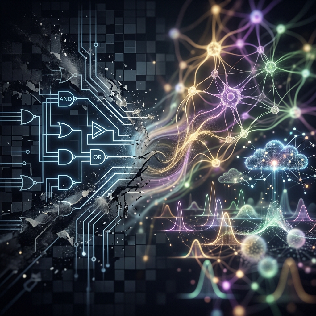 Navigating the unpredictable era of probabilistic AI and its societal impacts.