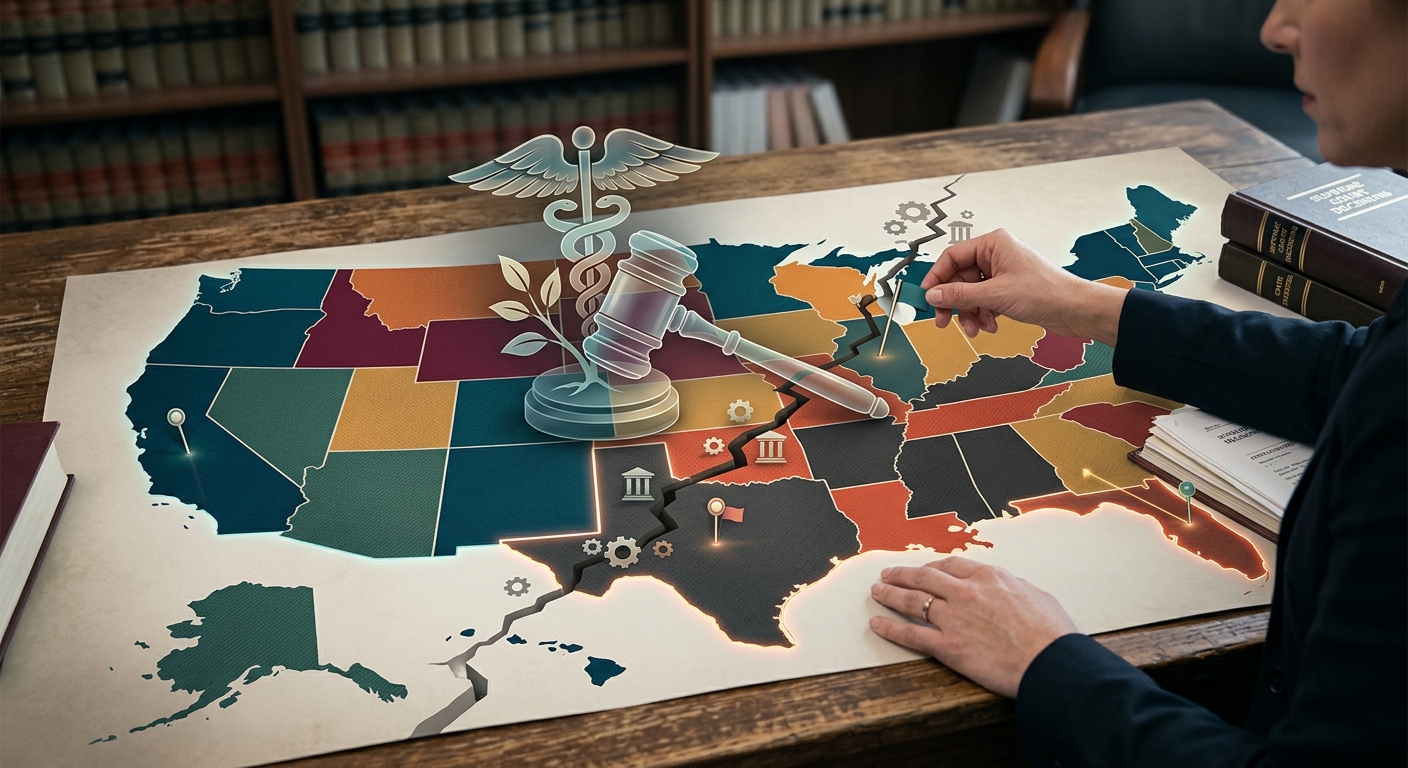 Exploring state constitutional battles and federal mandates in a post-Roe America.