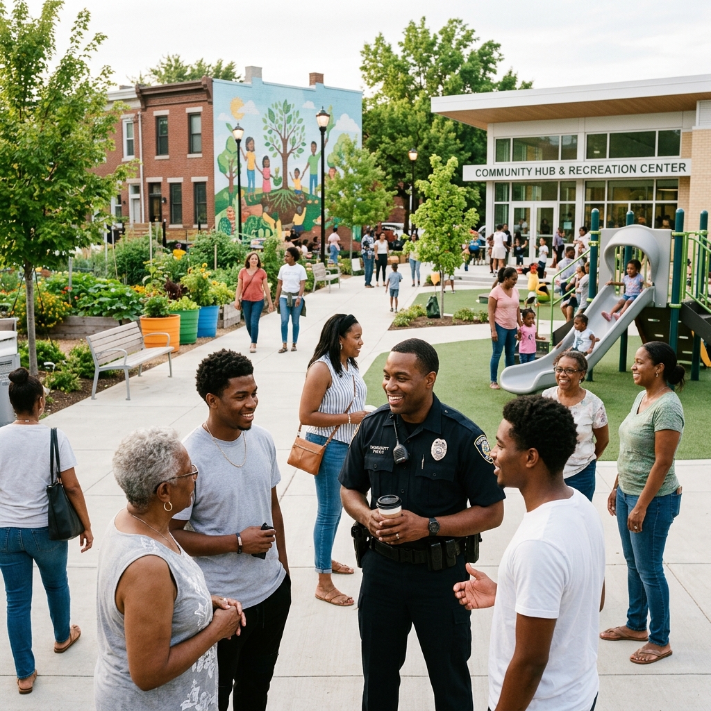 Discover how shifting resources to community services creates lasting security.