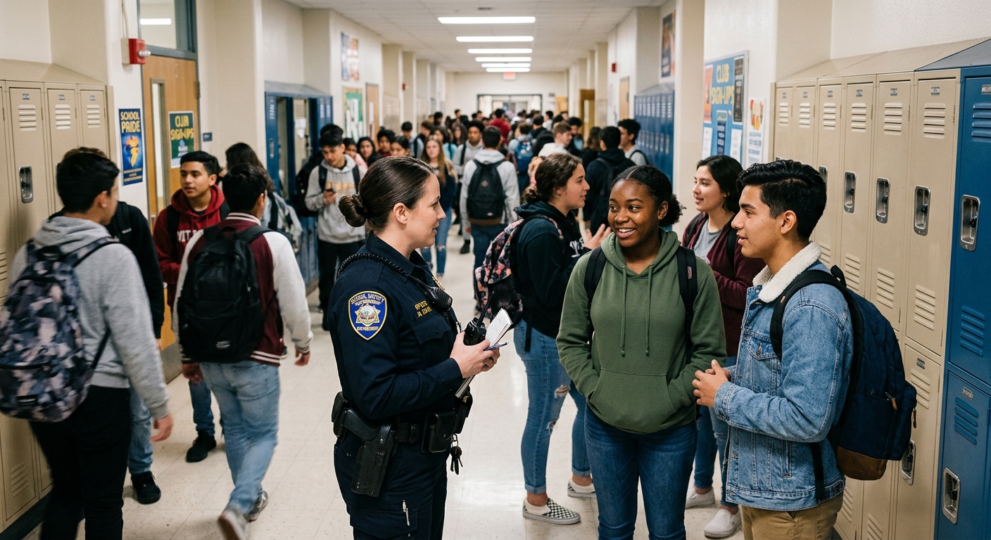 Examining the hidden costs of school policing and the push for alternatives.