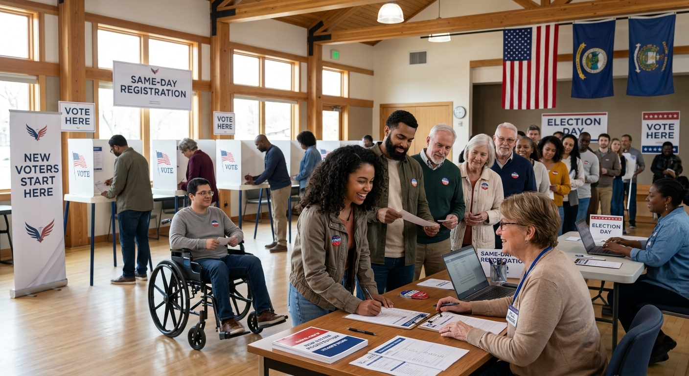 Discover how eliminating arbitrary registration deadlines through same-day voter registration can dramatically improve electoral participation.