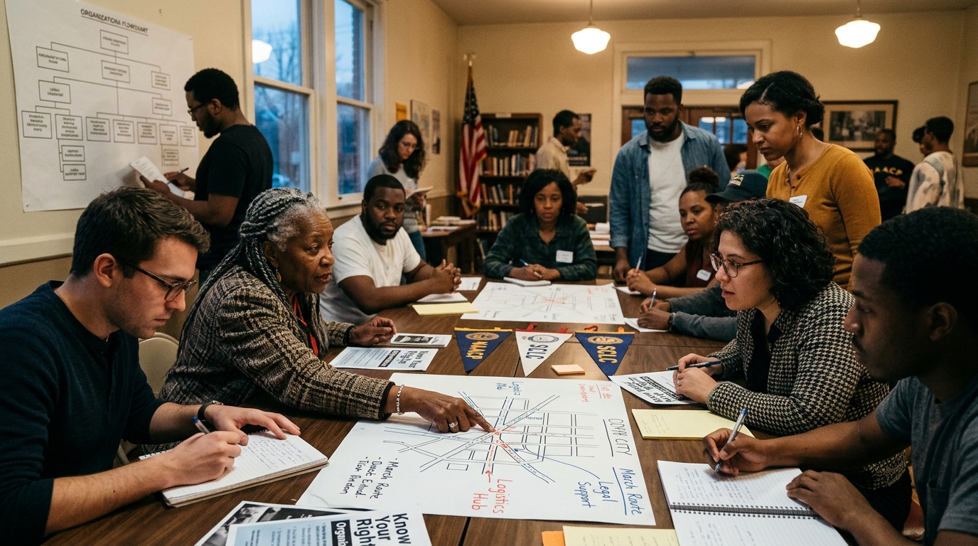 Explore the grassroots mechanics and unsung strategies that drove civil rights.