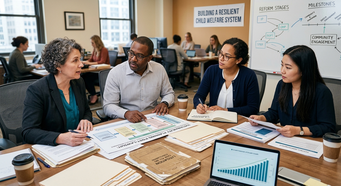 How agencies maintain foster care reforms post-litigation.