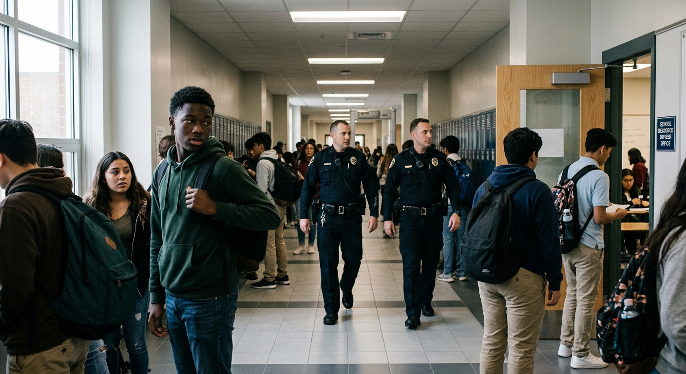 Examining the consequences of school policing on marginalized students.