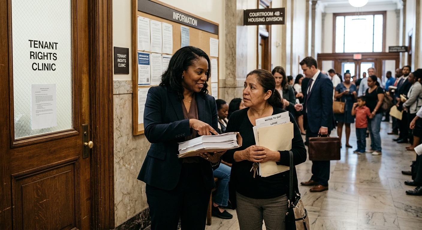 Why guaranteed legal aid in housing court is a civil rights imperative.