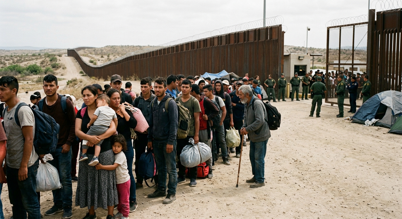 The harsh realities facing asylum seekers stranded at the border.