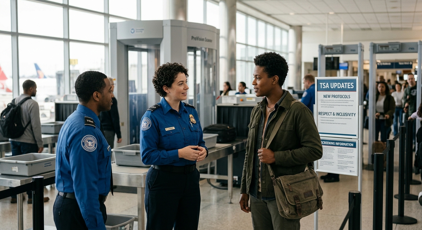 Exploring new TSA policies and gender-neutral tech for inclusive travel.