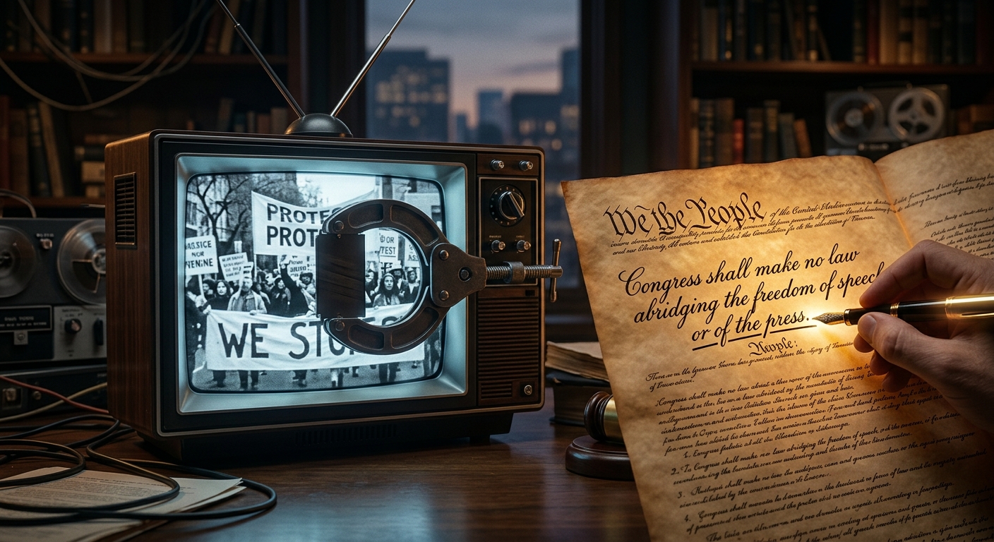 The ongoing clash between FCC broadcast indecency rules and free speech.