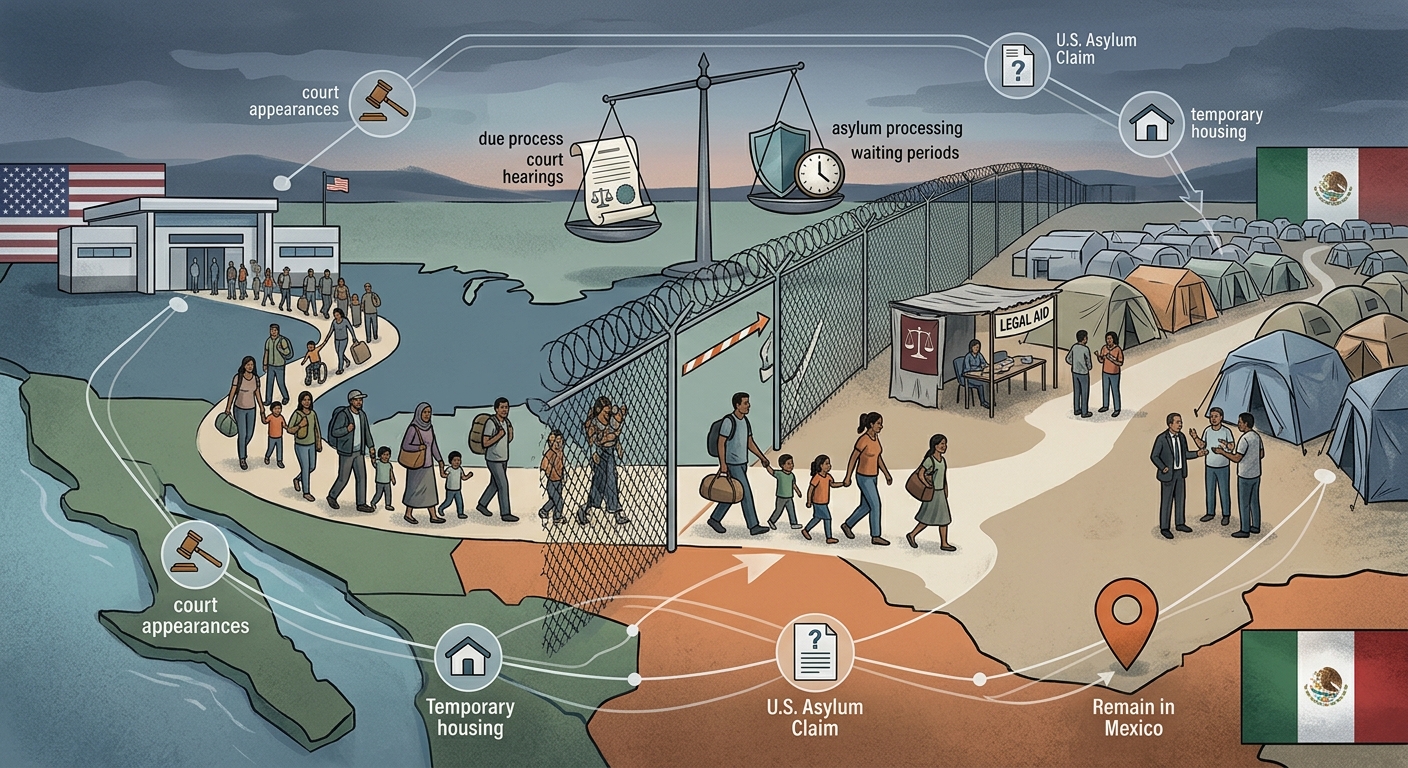 Analyzing the legal and human impact of the 'Remain in Mexico' border policy.
