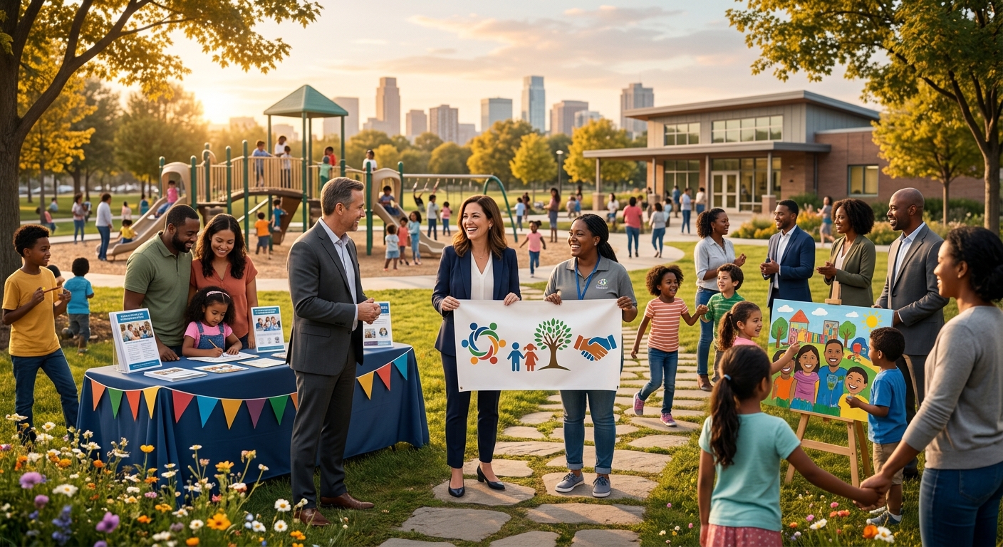 Corporate philanthropy and communities unite for child welfare.