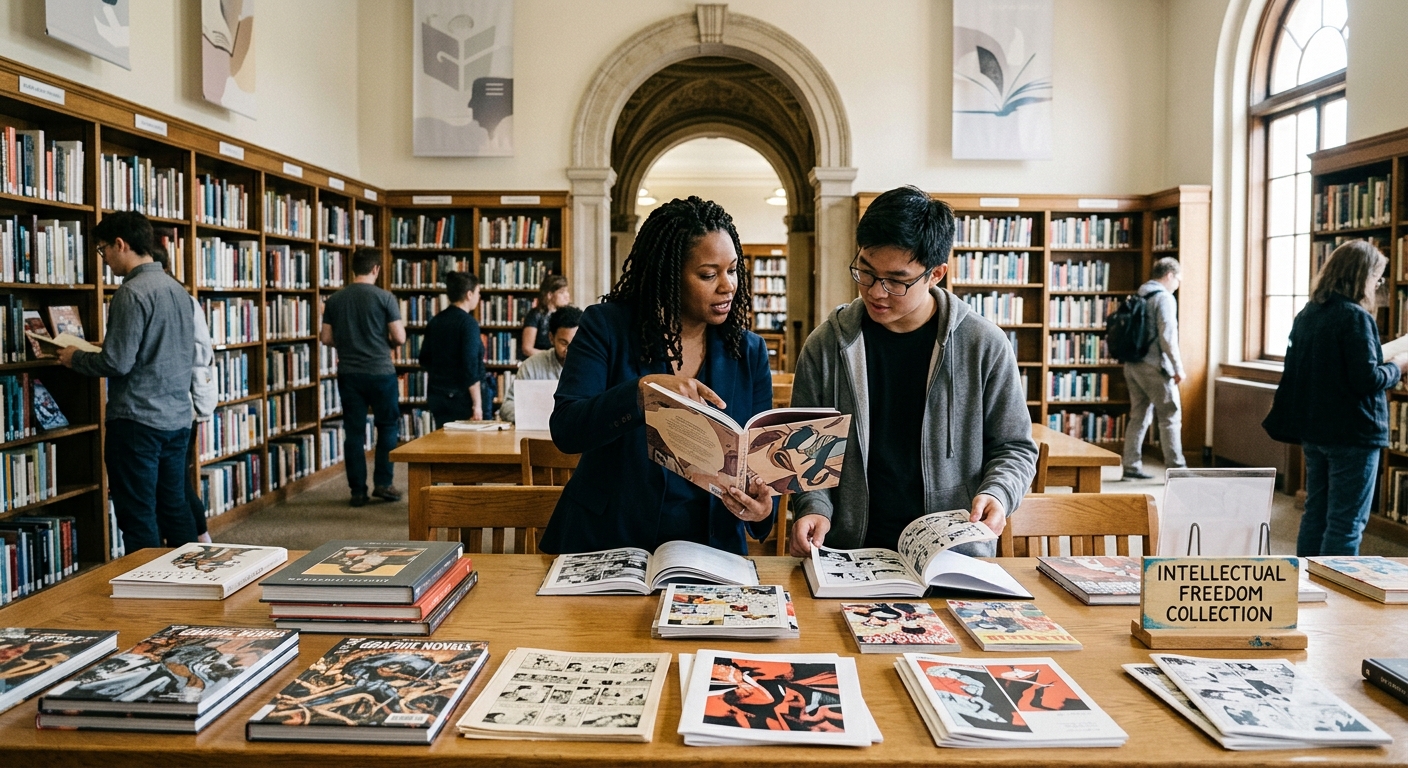 Graphic novels enhance education but face rising First Amendment battles.