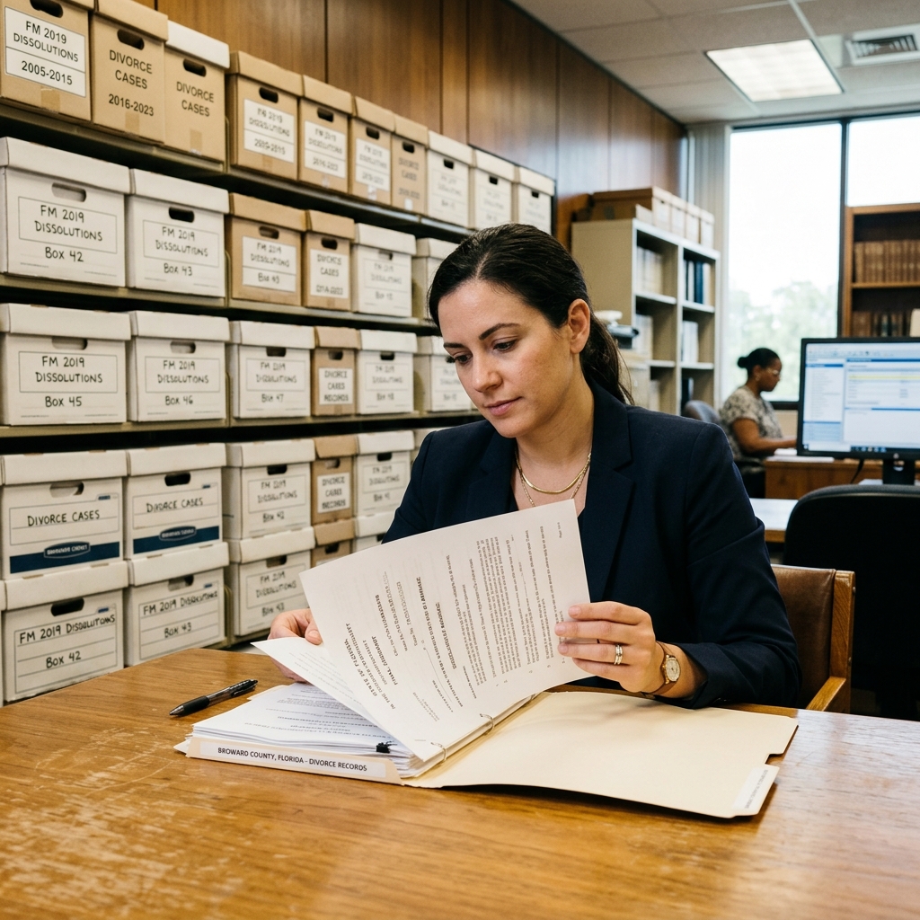 Learn how to locate, request, and understand Broward County divorce records using online, mail, and in-person options.