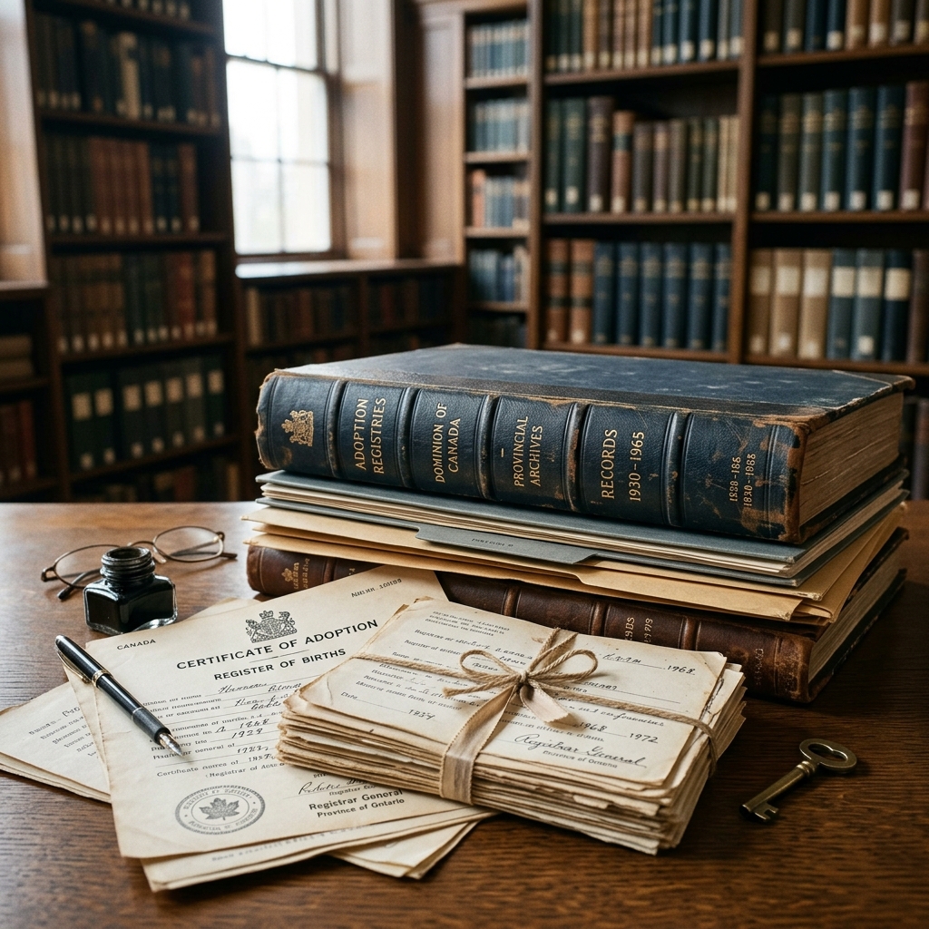 A practical guide to provincial adoption registries, disclosure rules, and how people connect after adoption.