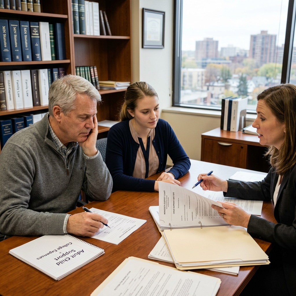 Understanding when and how an adult child in Minnesota may seek child support from a parent, and what the law realistically allows.