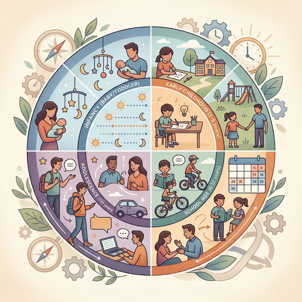 Learn how to design custody schedules that match your child’s developmental stage, from infancy through the teenage years.