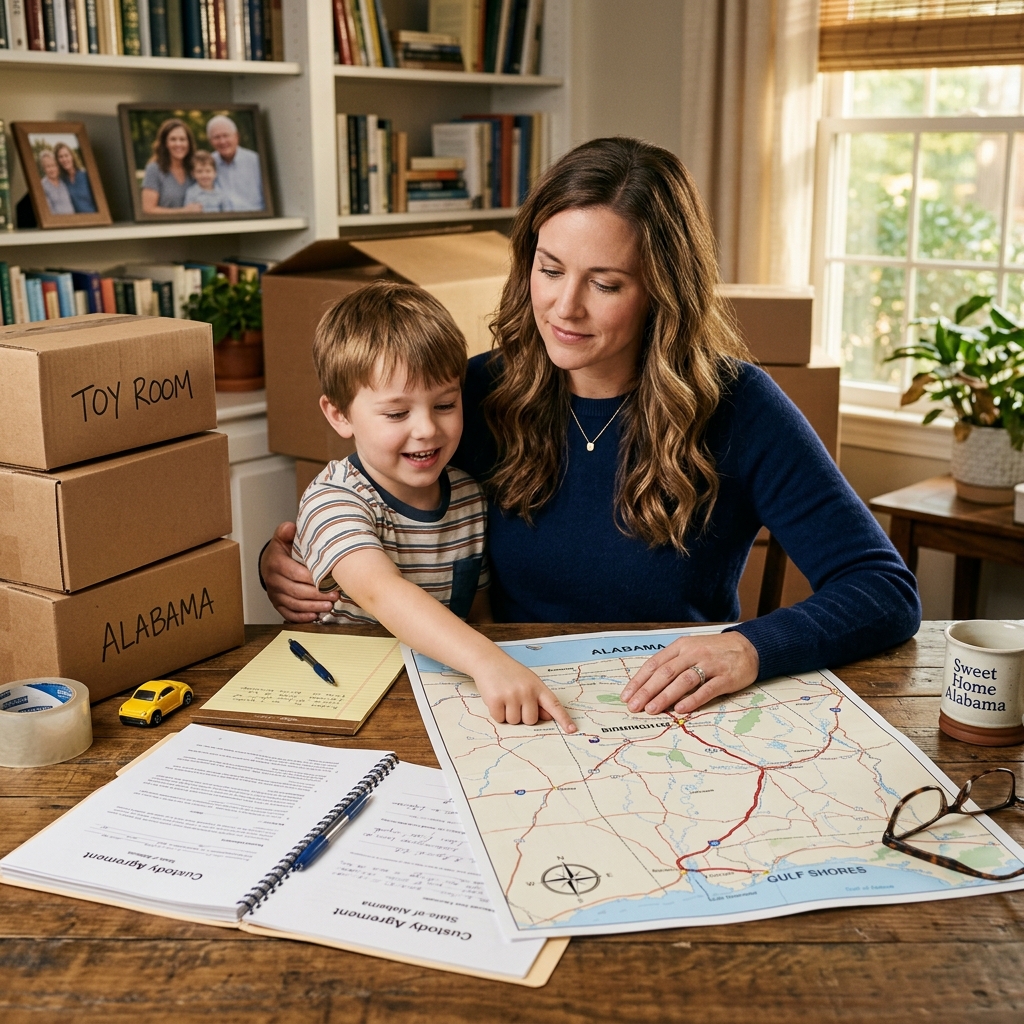 Alabama Child Custody and Relocation: A Practical Guide Understand how Alabama handles child custody when a parent wants to relocate, and what steps each parent must take to protect their rights.