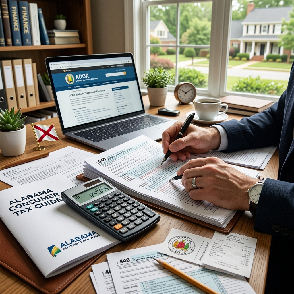 A practical guide to Alabama’s sales, use, and excise taxes for consumers.