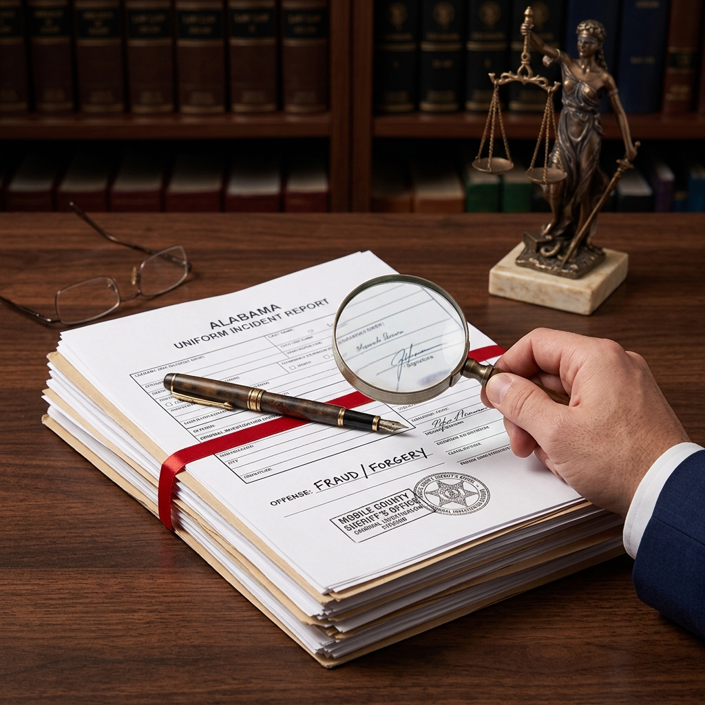 A practical guide to Alabama’s forgery, fraud, and related offenses.