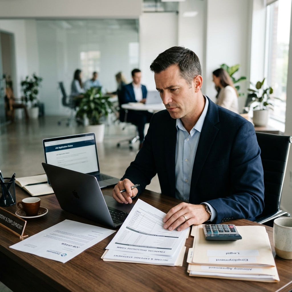 How job loss, new employment, and career shifts can affect court-ordered alimony and spousal support obligations.