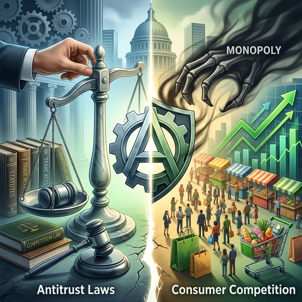 A clear guide to how antitrust rules protect competition, consumers, and fair business conduct.