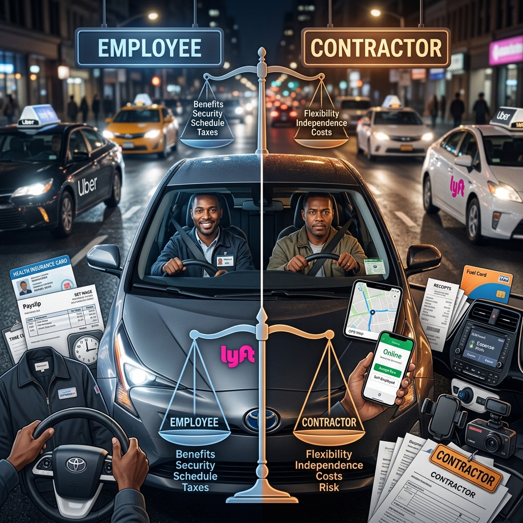 Exploring how courts, juries, and lawmakers shape the employment status of Uber and Lyft drivers in the evolving gig economy.
