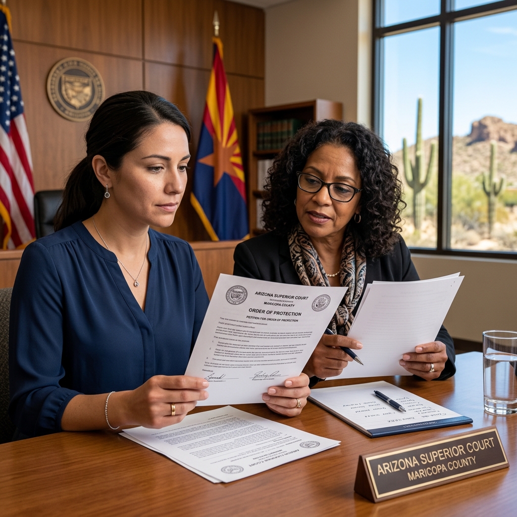 Arizona Domestic Violence Protection Orders Understand who can file, where to file, and what Arizona protective orders can do.