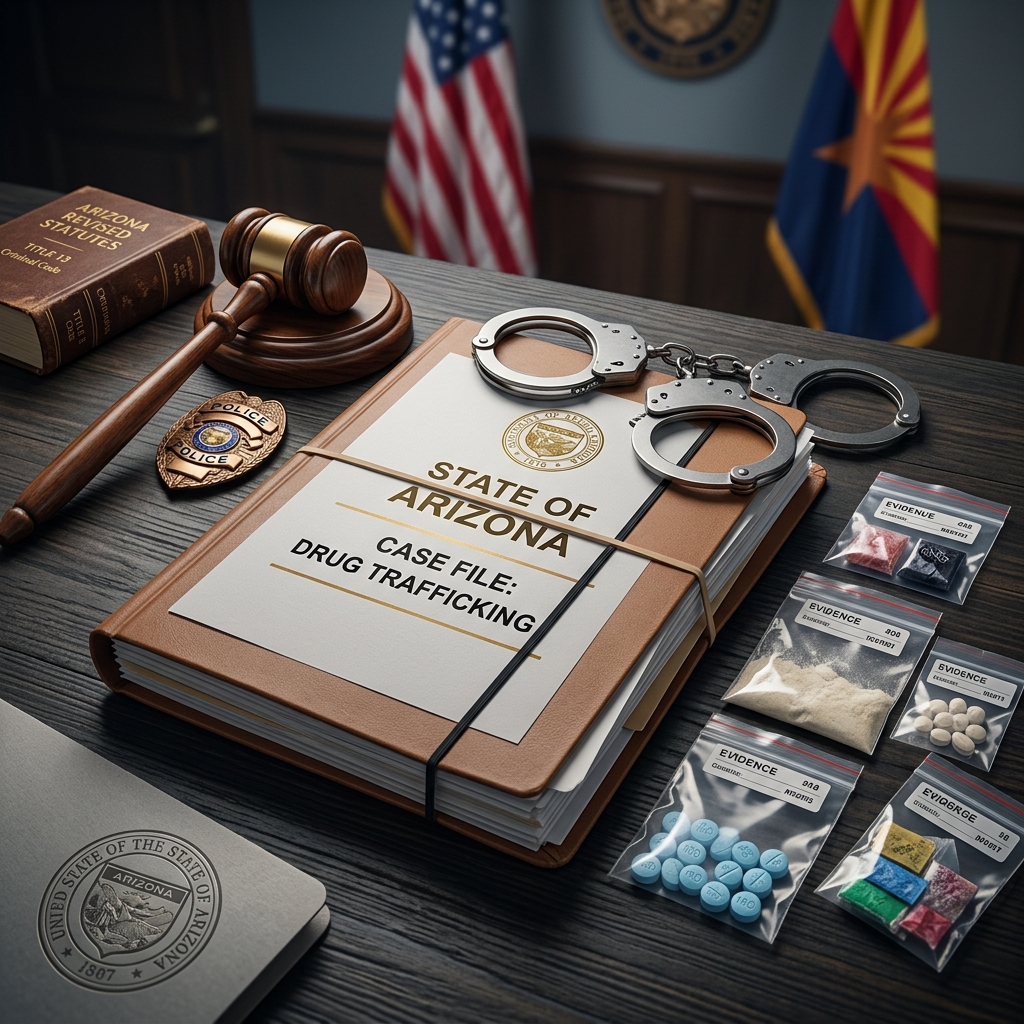 An in-depth, plain-language guide to Arizona drug trafficking definitions, thresholds, penalties, and your legal options if charged.