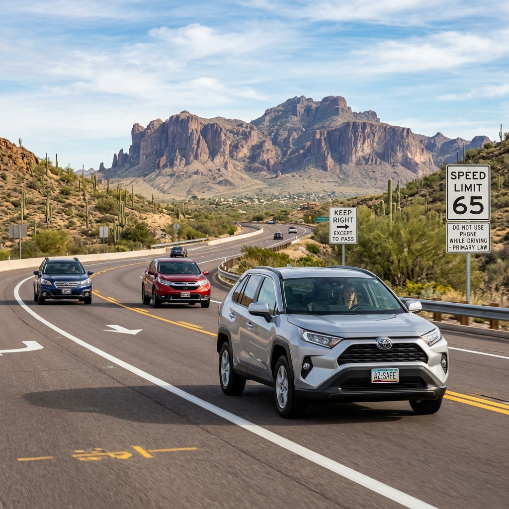 A practical overview of Arizona road rules, common violations, and driver responsibilities.