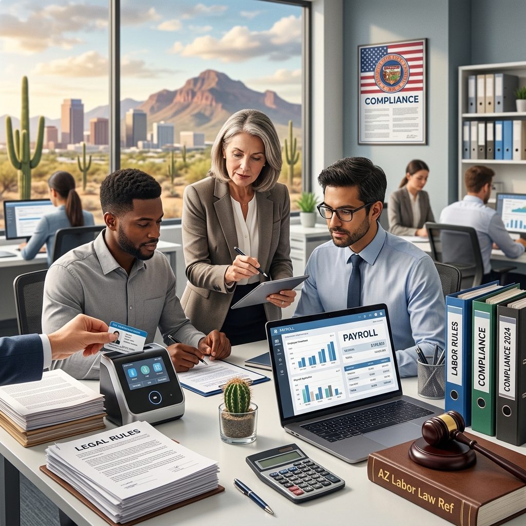 Understand Arizona’s wage, overtime, sick leave, and paycheck timing rules so you can spot problems early and protect your rights at work.