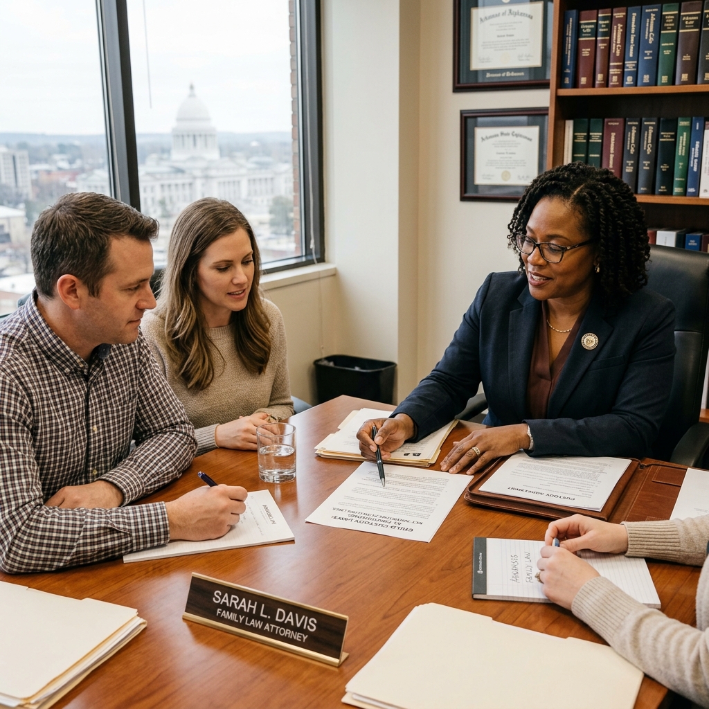 A practical guide to custody rules, parental rights, and court factors in Arkansas.