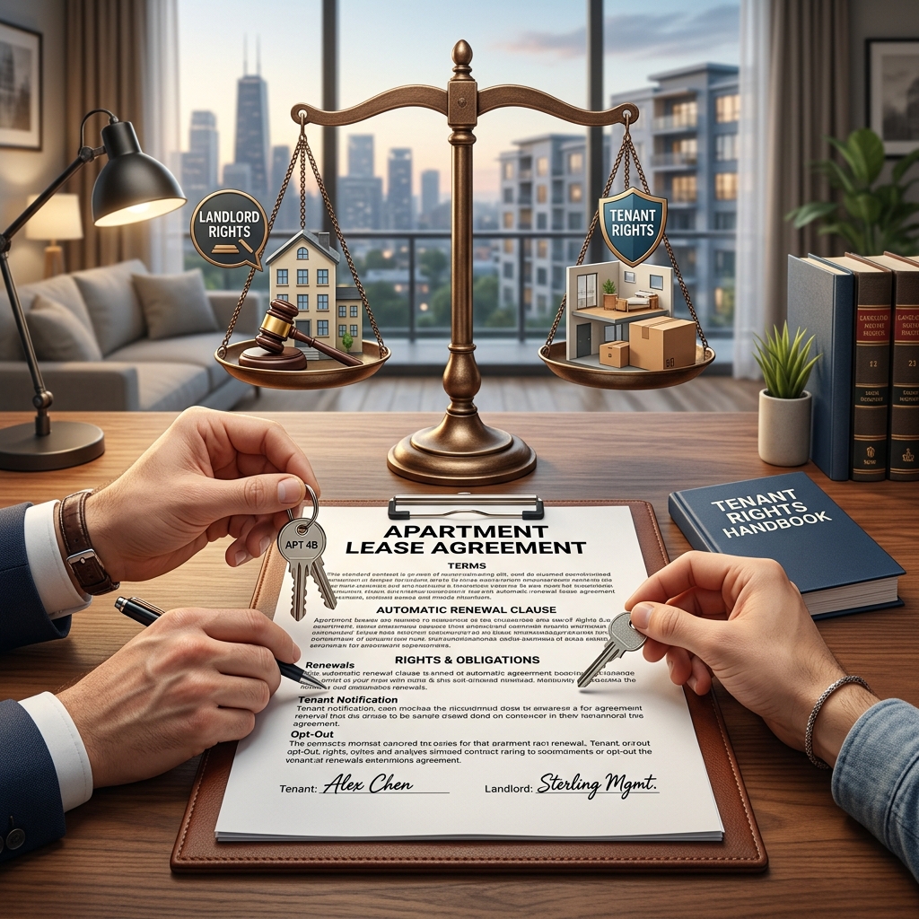 A practical legal guide to automatic lease renewals, notice rules, and how landlords and tenants can protect themselves when a rental term rolls over.