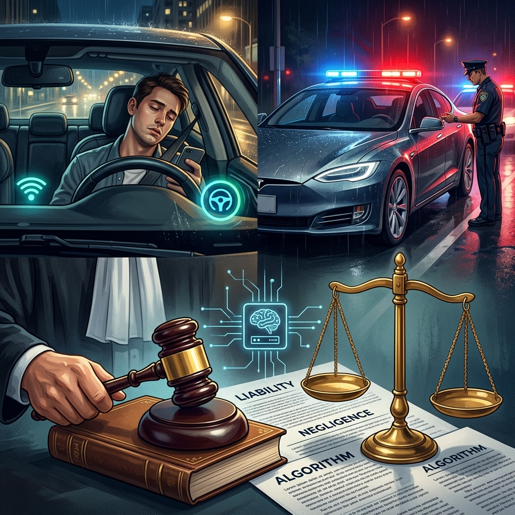 How drunk driving laws, automation features, and evolving liability rules collide in the age of self‑driving and autopilot vehicles.