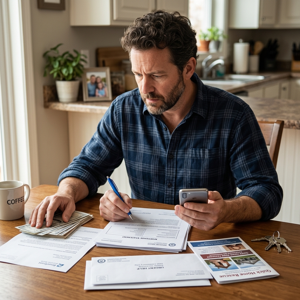 Learn how foreclosure rescue schemes work and how to protect your home, money, and title from fraudulent promises.
