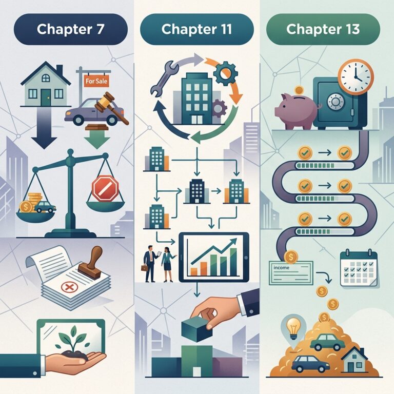 Bankruptcy Chapters 7, 11, and 13