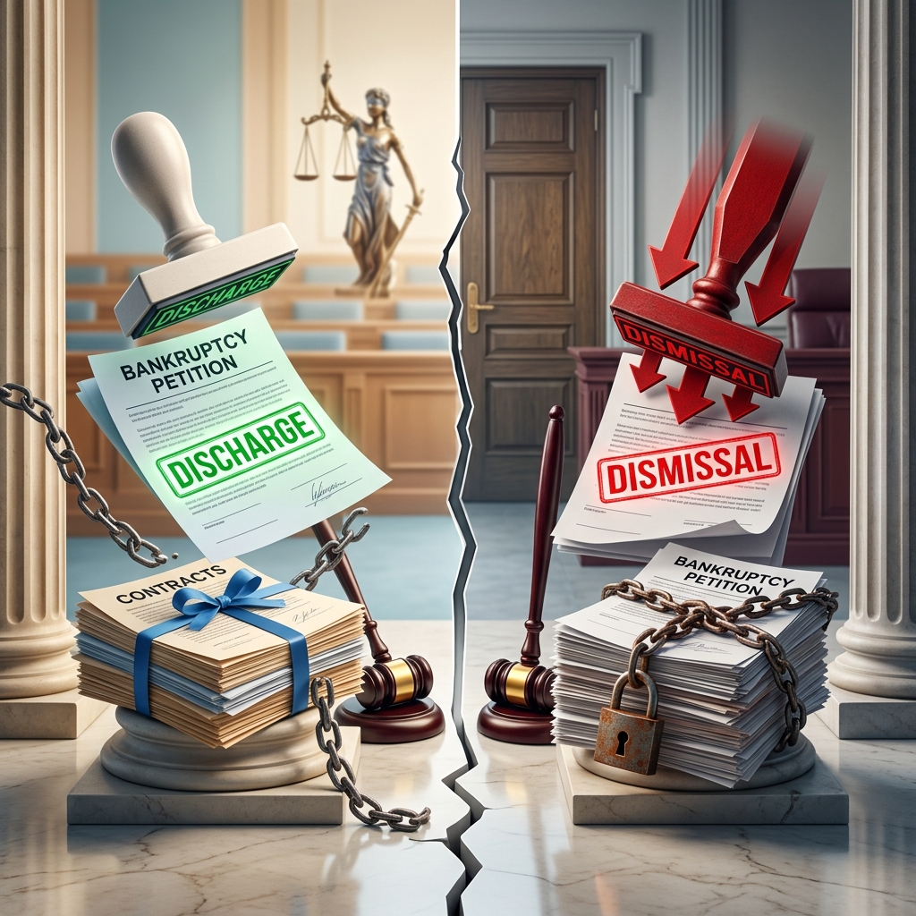 Understand how discharge and dismissal shape the outcome of your bankruptcy case and your future financial options.