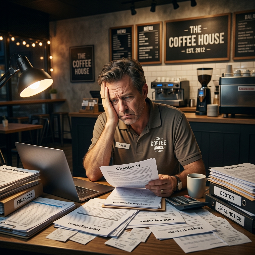 A practical legal roadmap for franchisees facing serious debt, contract defaults, and potential business closure or restructuring.