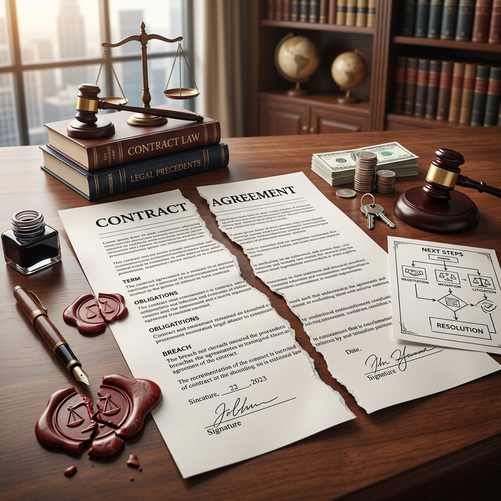 Breach of Contract: Rights, Remedies, and Next Steps Understand what a breach of contract really means, how to respond strategically, and which legal remedies may be available when a promise on paper is broken.