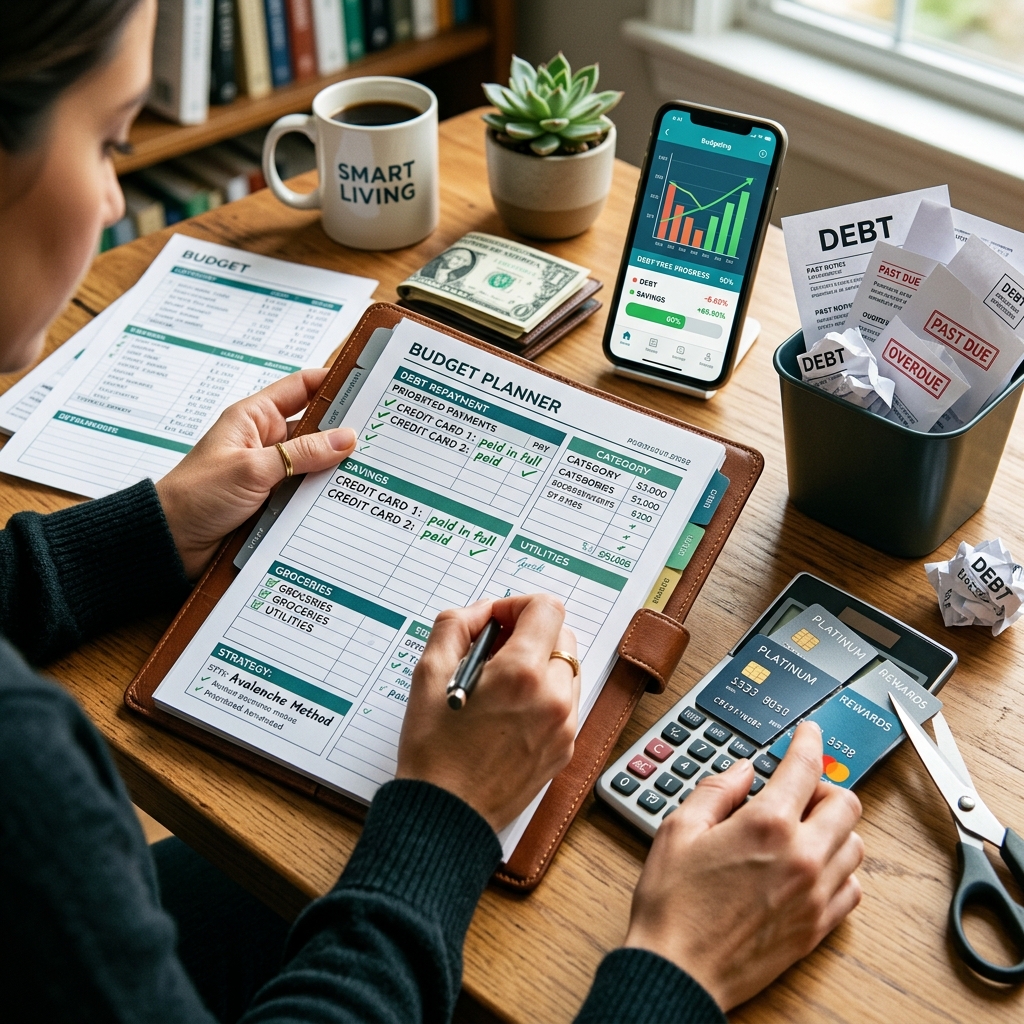 Learn how to build a realistic budget, choose a payoff strategy, and change everyday habits to crush credit card debt for good.